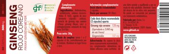 GHF Coréen Ginseng Rouge 60 gélules végétales 500 mg 4