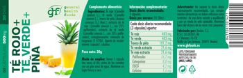 GHF Thé vert, thé rouge et ananas 60 gélules 500 mg 4
