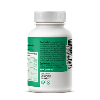 GHF Charbon activé avec probiotiques 90 gélules 550 mg 2