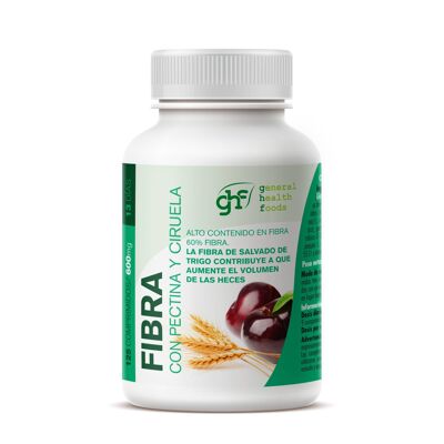 GHF Fibra con Pectina y Ciruela 125 comprimidos 600 mg
