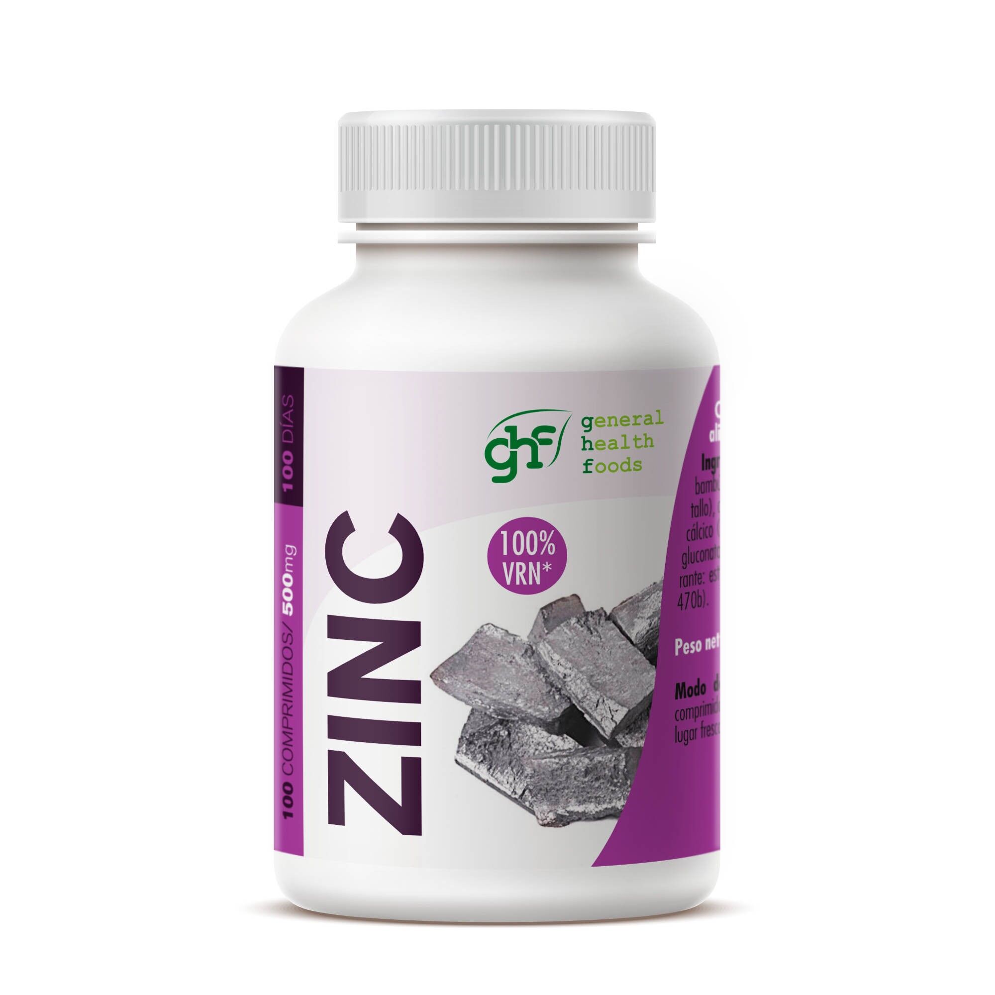 GHF Zinc 100 comprimidos