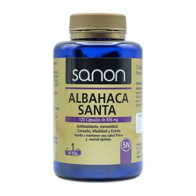 SANON Albahaca Santa 120 capsulas de 836 mg