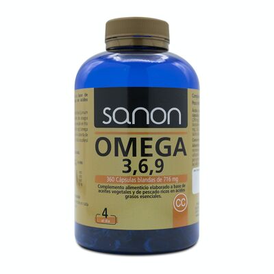 SANON Omega 3,6,9 360 Weichkapseln von 716 mg