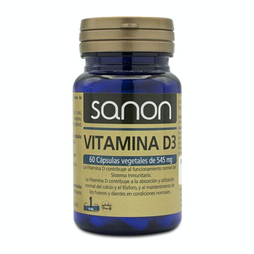 SANON Vitamina D3 60 cápsulas vegetales de 545 mg