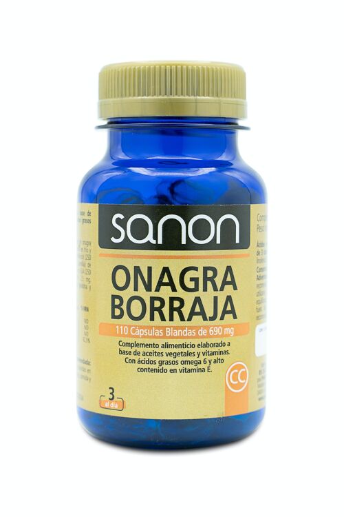 SANON Onagra-Borraja 110 perlas de 690 mg
