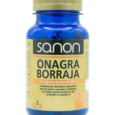 SANON Onagre-Bourrache 110 perles de 690 mg