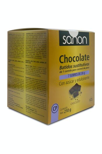 SANON Substitut Saveur Chocolat Shake 7 sachets de 30 gr 1