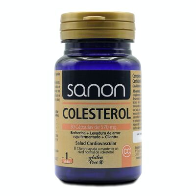 SANON Colesterol 30 cápsulas de 595 mg