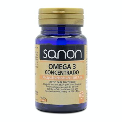 SANON Omega 3 Konzentrat 30 Weichkapseln mit 1407,7 mg