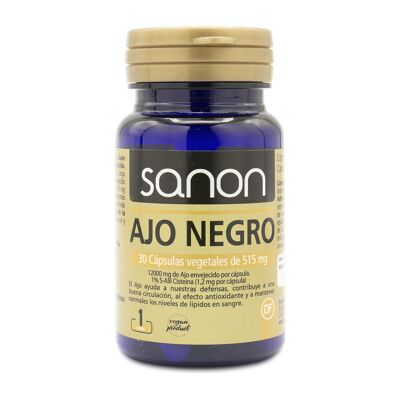 SANON Black Garlic 30 vegetable capsules of 515 mg