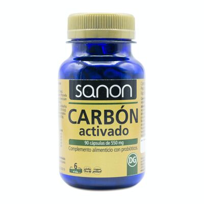 SANON Activated charcoal 90 capsules 550 mg