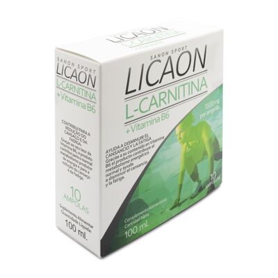 SANON SPORT LICAON L-Carnitine Vitamin B6 10 vials of 10 ml