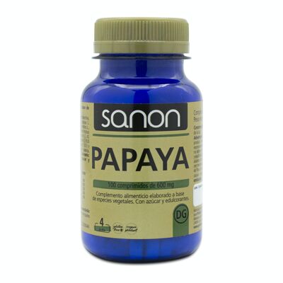 SANON Papaya 100 comprimidos de 600 mg
