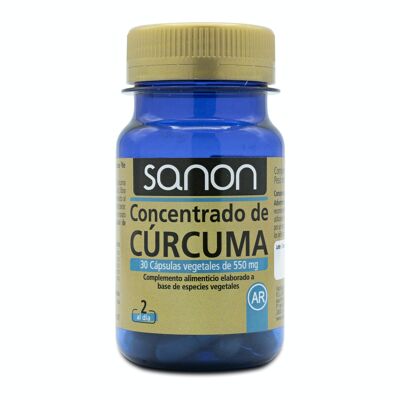 SANON Concentrado de Cúrcuma 30 cápsulas vegetales de 550 mg
