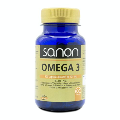 SANON Omega 3 100 cápsulas blandas de 721 mg