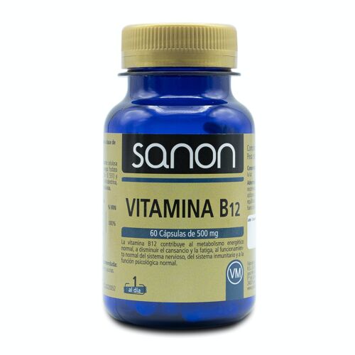 SANON Vitamina B12 60 cápsulas de 500 mg