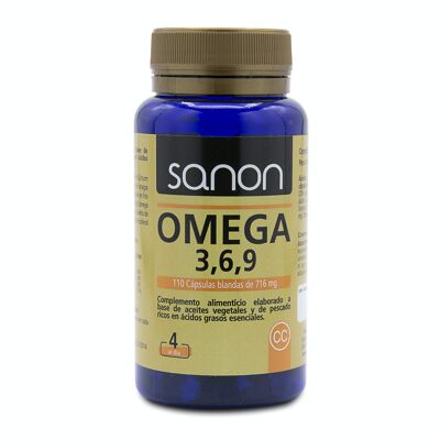 SANON Omega 3,6,9 110 Weichkapseln mit 716,40 mg
