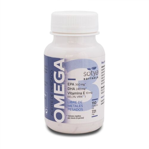 SOTYA Aceite de pescado Omega 3 110 perlas 721 mg