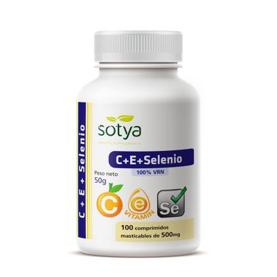 SOTYA C + E + Sélénium 100 comprimés 500 mg