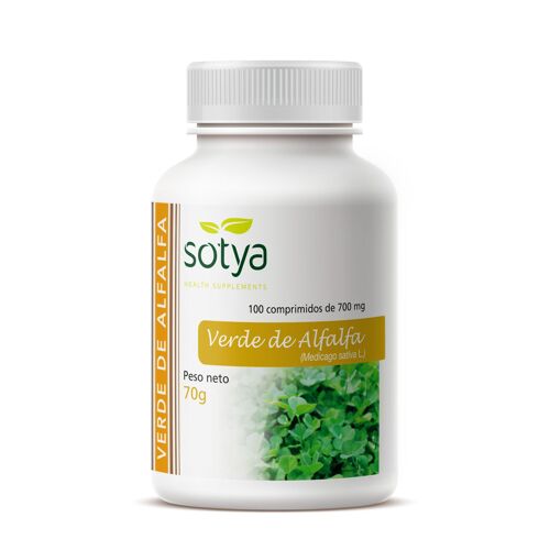 SOTYA Verde de alfalfa 100 comprimidos 700 mg