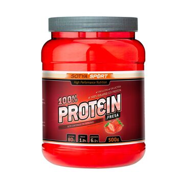 SOTYA Sport 100% protéine de soja fraise 500 gr 1