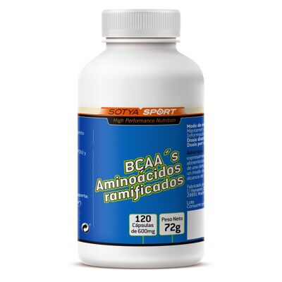 SOTYA BCAA'S (Amminoacidi ramificati) 120 capsule da 600 mg