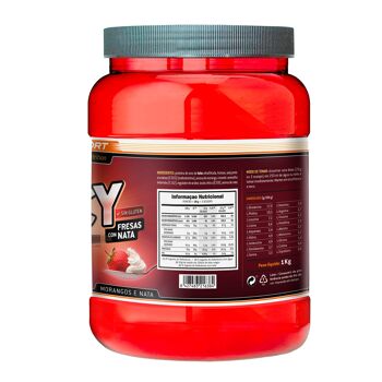 SOTYA Sport whey protéine 100% fraise et crème 1000 gr 3