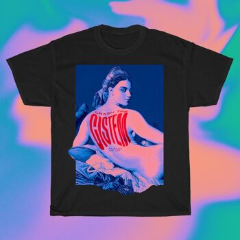 CRASH THE CISTEM - T-shirt unisexe LGBTQ, Graphic Trans Art Print, Haut non binaire coloré, Vêtements Queer Pride, Design personnalisé. 5