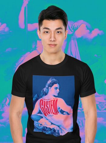 CRASH THE CISTEM - T-shirt unisexe LGBTQ, Graphic Trans Art Print, Haut non binaire coloré, Vêtements Queer Pride, Design personnalisé. 6