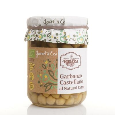 GARBANZOS CASTELLANOS ECOLÓGICOS TARRO 445 ml.