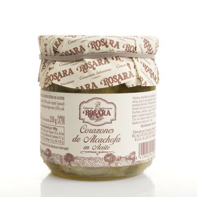 ARTICHOKE HEARTS IN OIL 6/12 UNITS. JAR 370 ml.