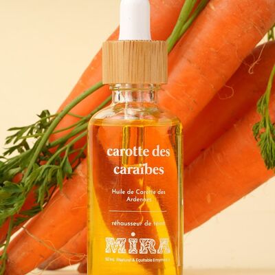 SUMMER GLOW - Carotte des Caraïbes - Macérât de Carotte - Visage, corps, cheveux - Anti-oxydant, nourrissant, cicatrisant, effet bonne mine - 50 ml