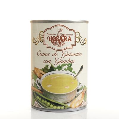 CREMA DE GUISANTES CON GAMBAS LATA 425 ml. CIL