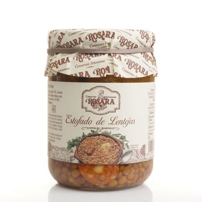 STEW OF LENTILS JAR 445 ml.