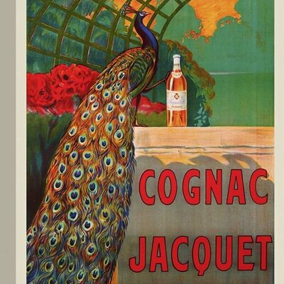 Manifesto vintage, stampa su tela: Camille Bouchet, Cognac Jacquet, ca. 1930