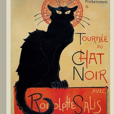 Affiche ancienne, impression sur toile : Théophile Alexandre Steinlen, Tournée du Chat Noir