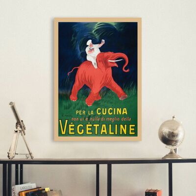 Póster vintage, impresión sobre lienzo: Leonetto Cappiello, Végétaline
