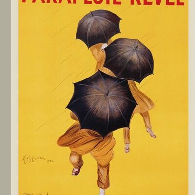 Póster vintage, impresión en lienzo: Leonetto Cappiello, Parapluie-Revel, 1922