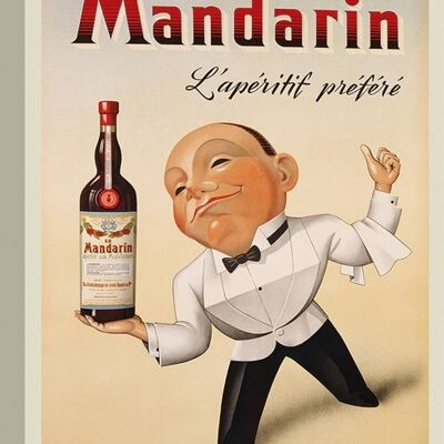 Vintage poster, canvas print: Le Mandarin L'Apéritif Préféré, 1932