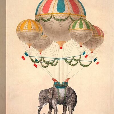 Tableau moderne avec montgolfières, impression sur toile : Stef Lamanche, Sky is the Limit