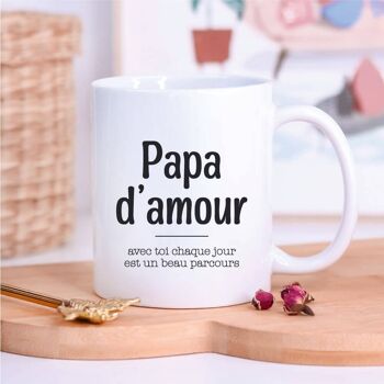 Mug blanc "Papa d'amour" 1