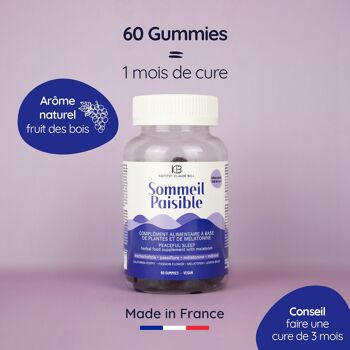 Gummies - Sommeil paisible - traitement 1 mois (60 gummies) 3