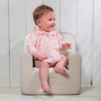 Chaise / fauteuil enfant - étoiles beiges 5