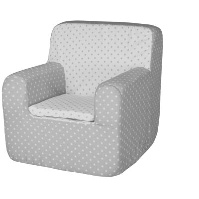 Fauteuil / fauteuil enfant - Etoiles grises