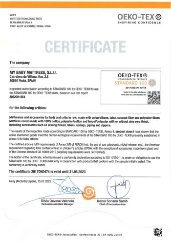 Kaufen Sie My Baby Mattress Baby-Matratze Nemo OEKO TEX zertifiziert,  Kinder-Matratze mit Trittkante, Atmungsaktiv - 70x140 cm zu  Großhandelspreisen