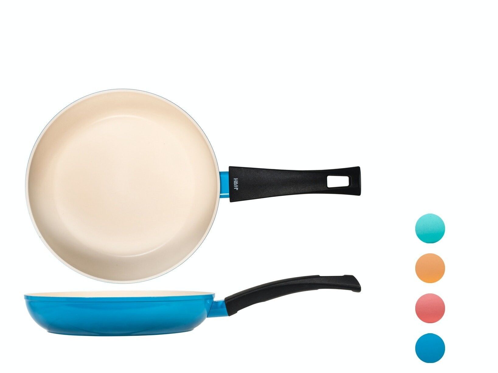 Joyful Way pan in coined aluminum assorted colors 24 cm.