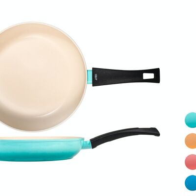 Joyful Way frying pan in coined aluminum assorted colors cm 26