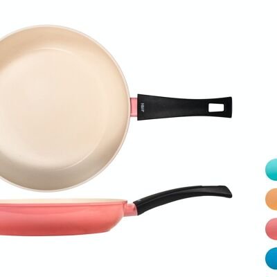 Joyful Way pan in coined aluminum assorted colors cm 28.