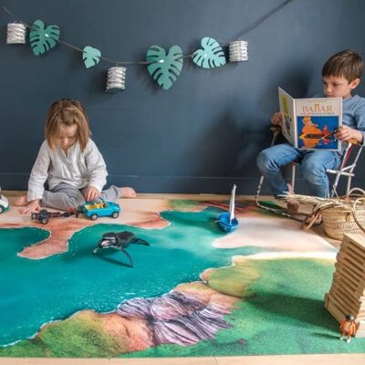 Mysterious Cove Spielmatte für Kinder – groß