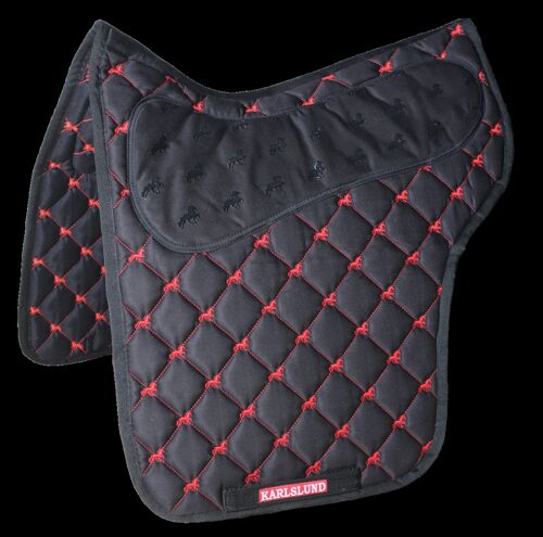 Saddle pad, Glói, Black/red